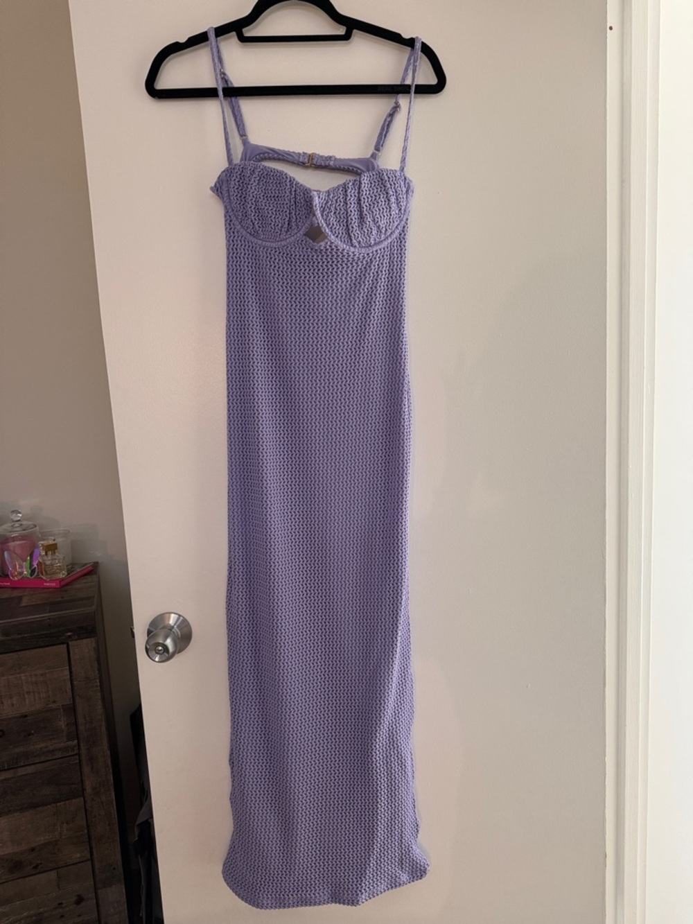Montce Lavender Crochet Maxi Dress - Picture 4 of 7